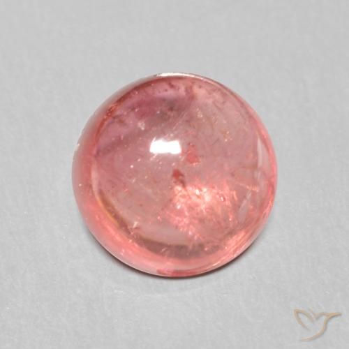 1.66ct 天然 深粉色 碧玺, 圆形的, 透明