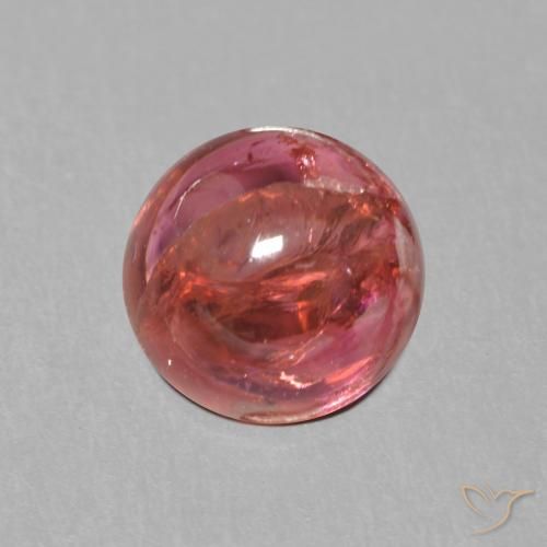 1.35ct 天然 红紫色 碧玺, 圆形的, 透明