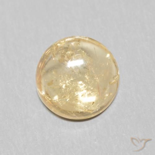 1.04ct 天然 奶油色 碧玺, 圆形的, 透明