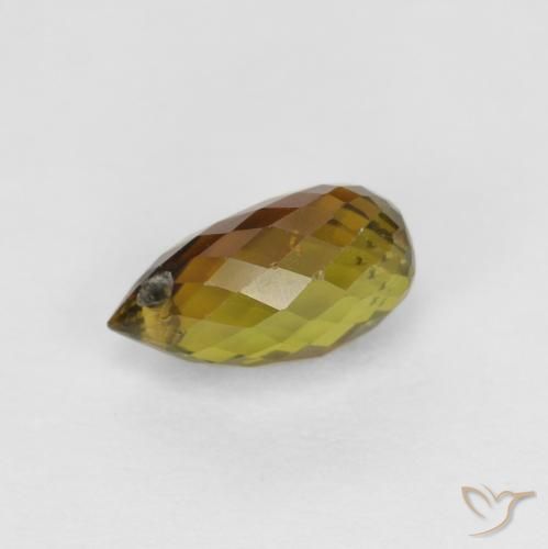 0.80ct 天然 暖棕 碧玺, 泪滴形, VS-SI