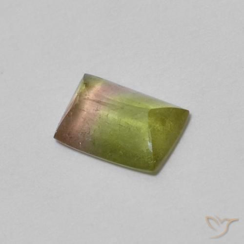 0.43ct 天然 彩色 碧玺, 狭长方形, 透明