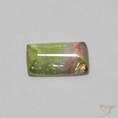 0.43克拉天然碧玺，狭长方形，透明