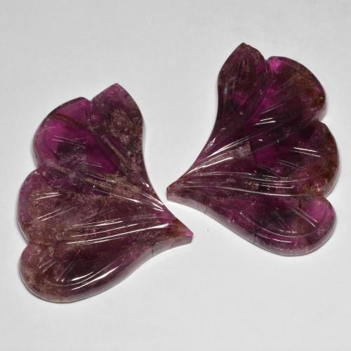 97.36ctw 天然 Medium Dark-Purple 碧玺, 花式切割, 半透明