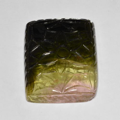 63.68克拉天然碧玺，花式切割，半透明