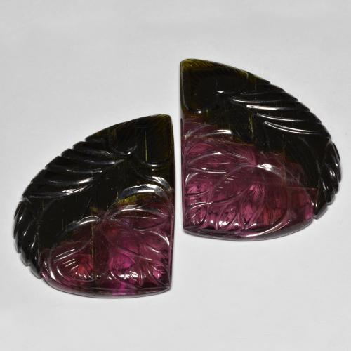 124.15克拉天然碧玺,花式切割,半透明