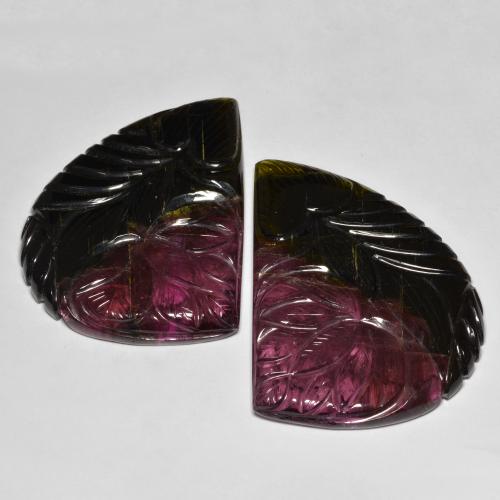 124.15克拉天然碧玺,花式切割,半透明