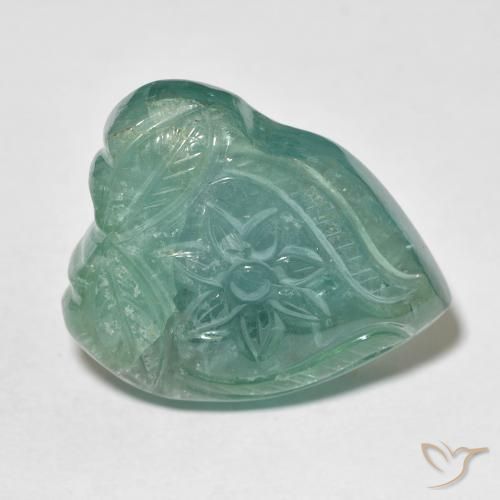30.06克拉天然碧玺，花形切割，透明