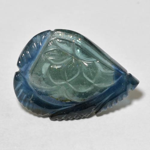 8.97克拉天然碧玺，花形切割，透明