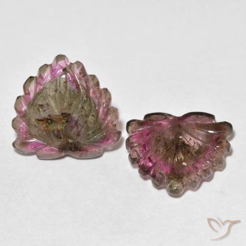 9.61克拉天然碧玺，花形切割，透明