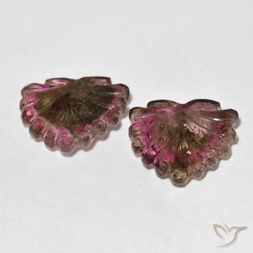 9.61克拉天然碧玺，花形切割，透明