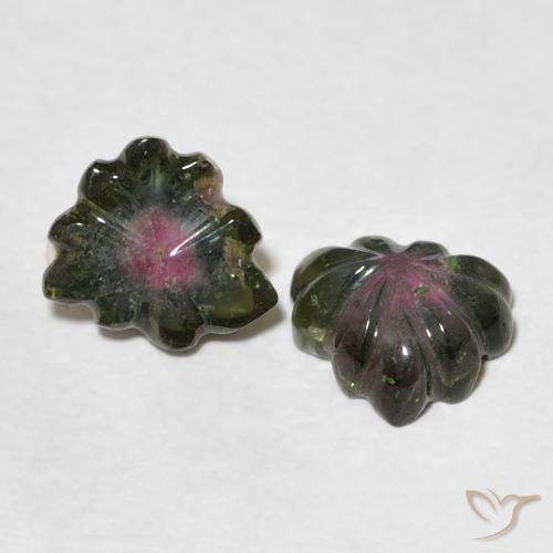 2.65克拉天然碧玺，花形切割，透明