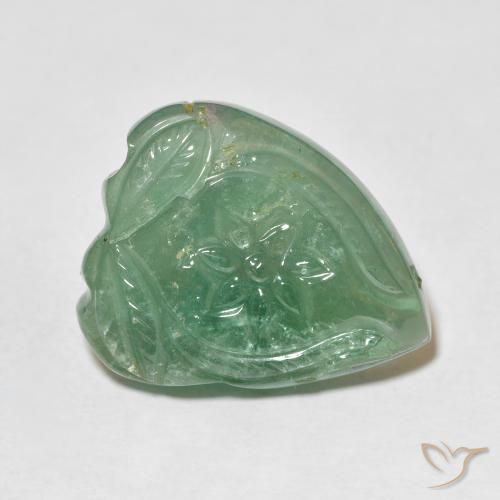 24.92克拉天然碧玺，花形切割，透明