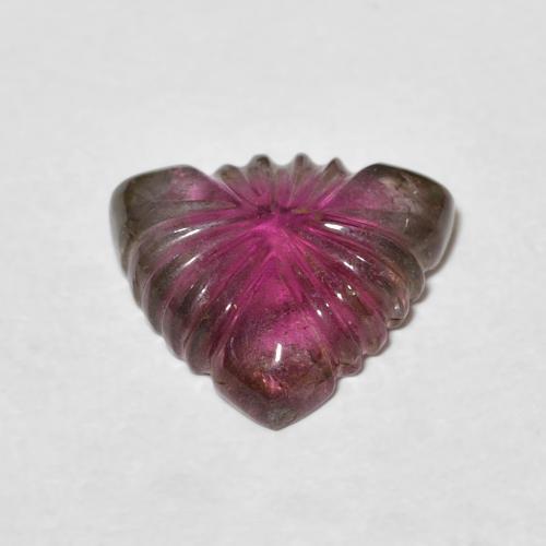 4.18克拉天然碧玺，花形切割，透明