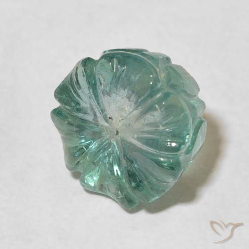 6.83克拉天然碧玺，花形切割，透明