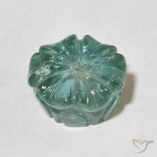 6.83克拉天然碧玺，花形切割，透明