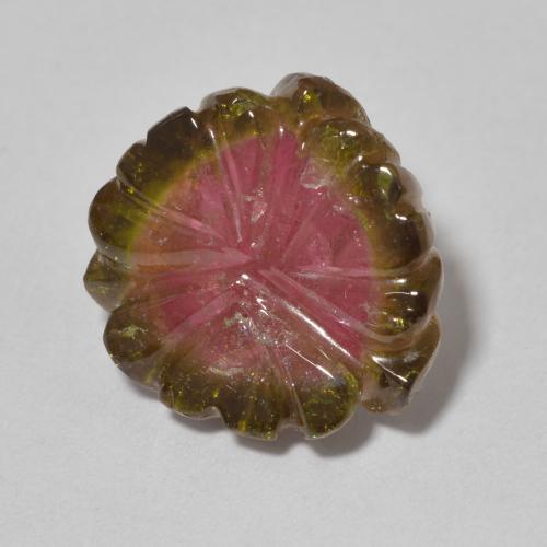 8.80克拉天然碧玺，花形切割，透明
