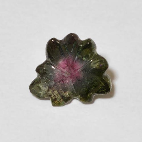1.00ct 天然 西瓜红 碧玺, 花形切割, 透明