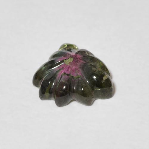1.00克拉天然碧玺，花形切割，透明