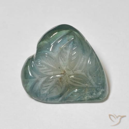 6.25克拉天然碧玺，花形切割，透明