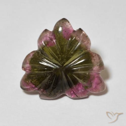 5.01ct 天然 彩色 碧玺, 花形切割, 透明