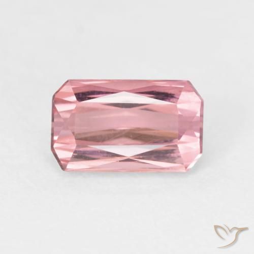 1.67ct 天然 泡泡糖粉色 碧玺, 祖母绿式切割, VVS-VS