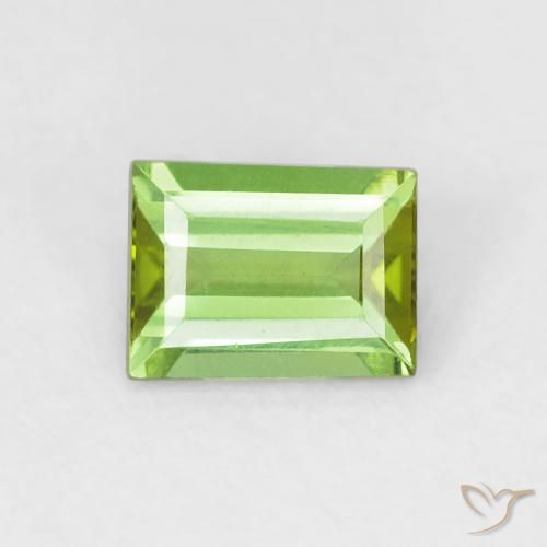 0.57ct 天然 充满活力的绿色 碧玺, 狭长方形, VVS-VS