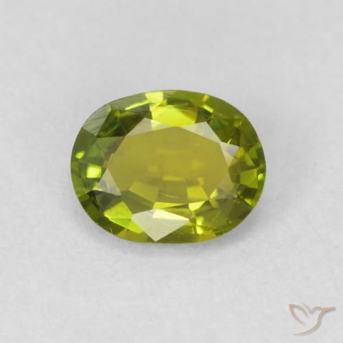 0.58ct 天然 充满活力的绿色 碧玺, 椭圆形, VS