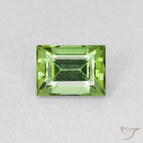 0.50ct 天然 深绿色 碧玺, 狭长方形, VVS-VS