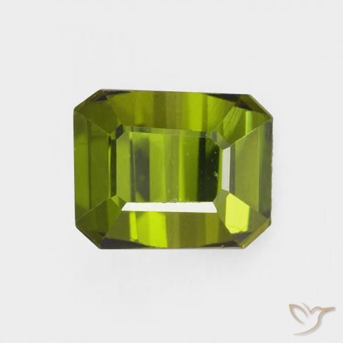 1.36ct 天然 深绿色 碧玺, 祖母绿式切割, VVS
