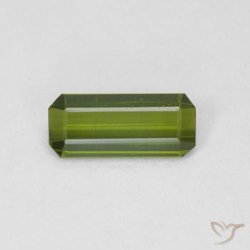 1.05ct 天然 深绿色 碧玺, 祖母绿式切割, VVS