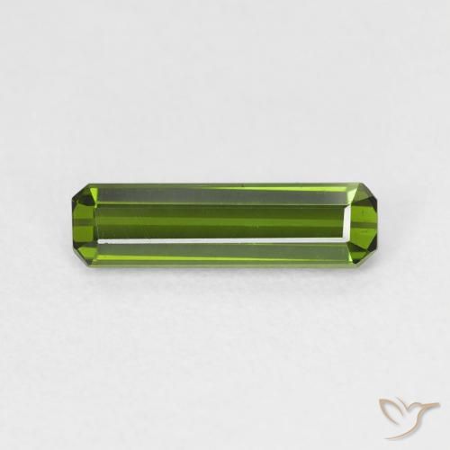 0.83ct 天然 黄绿色 碧玺, 祖母绿式切割, VVS