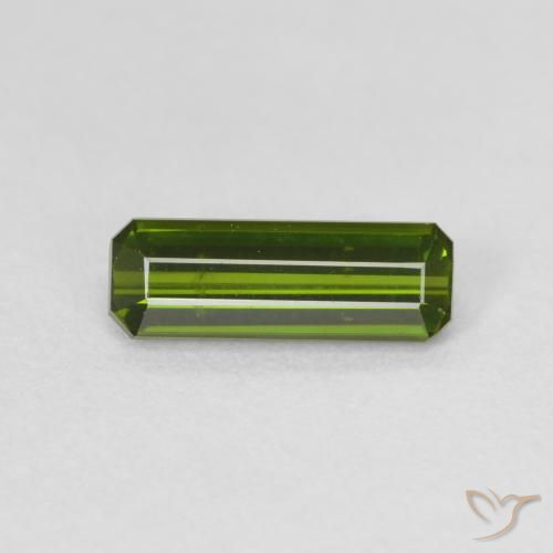 0.90ct 天然 暖绿 碧玺, 祖母绿式切割, VVS-VS