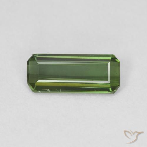 1.00ct 天然 黄绿色 碧玺, 祖母绿式切割, VVS