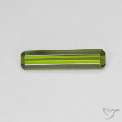 1.08ct 天然 黄绿色 碧玺, 祖母绿式切割, VVS