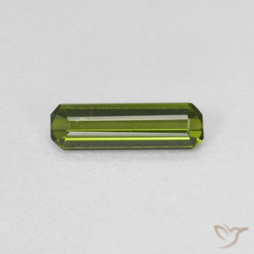 0.55ct 天然 暖绿 碧玺, 祖母绿式切割, VVS-VS