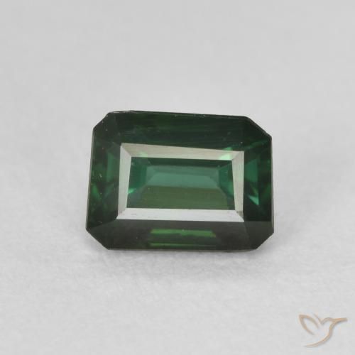 0.95ct 天然 凉爽的森林绿 碧玺, 祖母绿式切割, VVS-VS