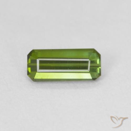 0.66ct 天然 黄绿色 碧玺, 祖母绿式切割, VVS
