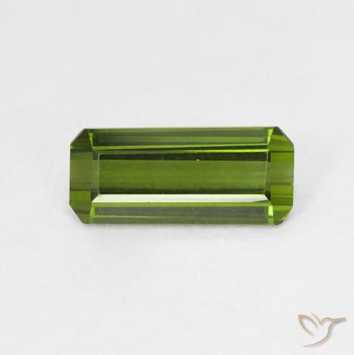 1.08ct 天然 中绿色 碧玺, 祖母绿式切割, VVS
