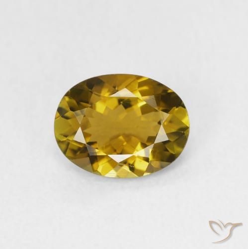 1.02ct 天然 中金 碧玺, 椭圆形, VVS-VS