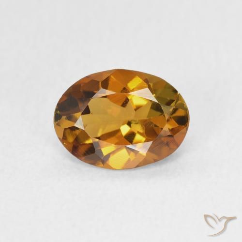 1.03ct 天然 金棕色 碧玺, 椭圆形, VVS-VS