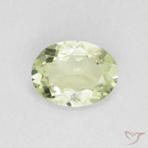 1.05ct 天然 黄绿色 碧玺, 椭圆形, VVS