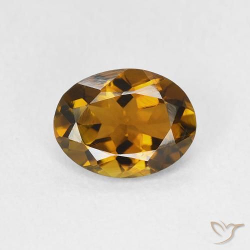 1.13ct 天然 金棕色 碧玺, 椭圆形, VVS-VS