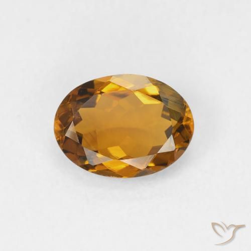 1.04ct 天然 金棕色 碧玺, 椭圆形, VVS