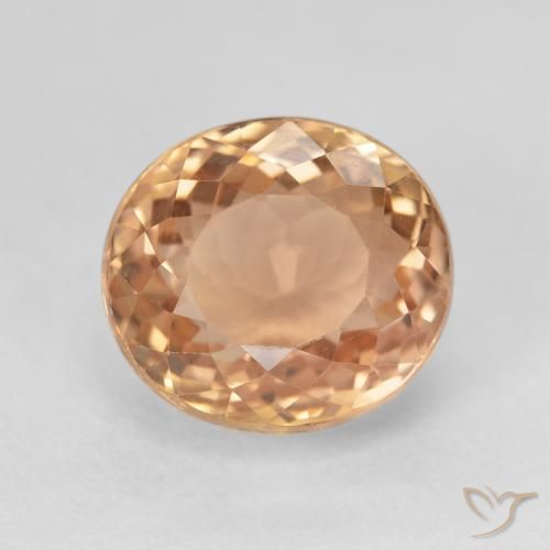 6.96ct 天然 苹果酒橙 碧玺, 椭圆形, VS