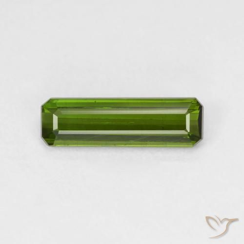 1.28ct 天然 Medium Light Green 碧玺, 祖母绿式切割, VS-SI