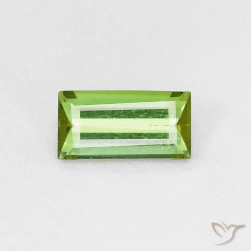 0.60克拉天然碧玺，狭长方形，VVS-VS