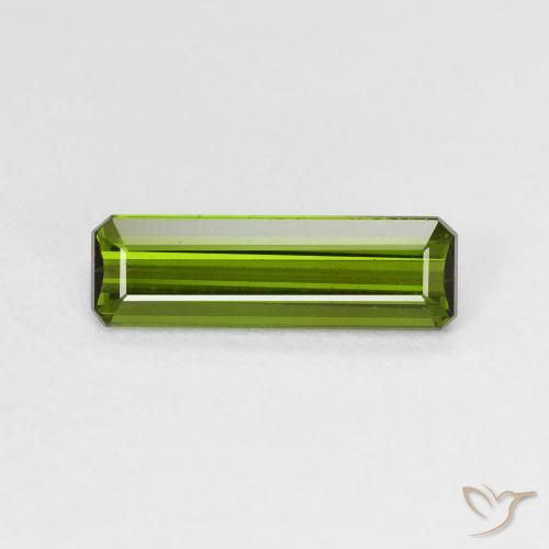 1.28ct 天然 深绿色 碧玺, 祖母绿式切割, VVS-VS