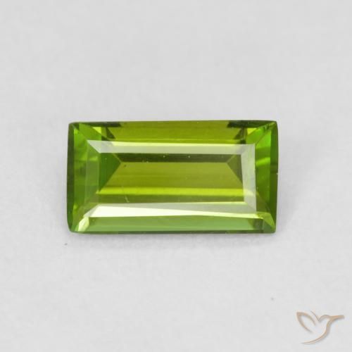 0.70ct 天然 森林绿 碧玺, 狭长方形, VVS