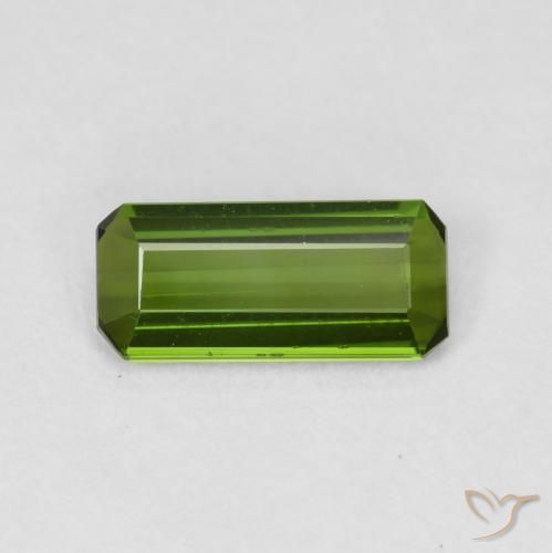 0.84ct 天然 大地绿 碧玺, 祖母绿式切割, VVS