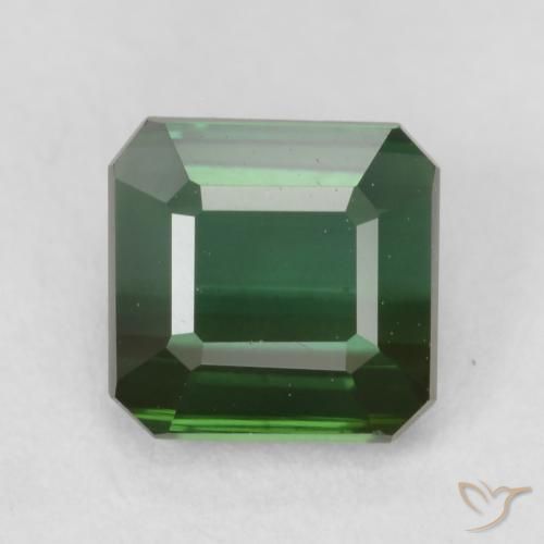 1.13ct 天然 暗绿色 碧玺, 祖母绿式切割, VVS